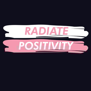 radiate your positivity vector