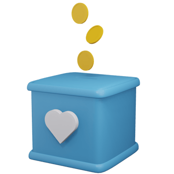 3D Rendering Donation Box png