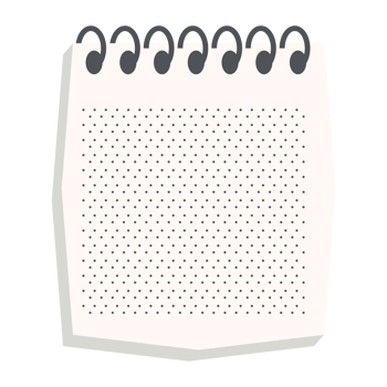 blank notebook dotted paper texture variation collection set png