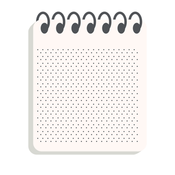 blank notebook dotted paper texture variation collection set png
