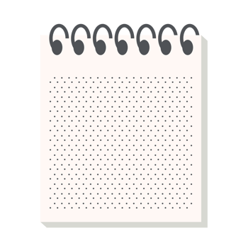 blank notebook millimeter block checkered paper texture variation collection set png