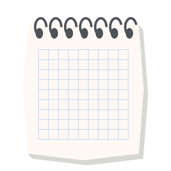 blank notebook dotted paper texture variation collection set png