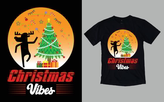Christmas Day T shirt Design vector