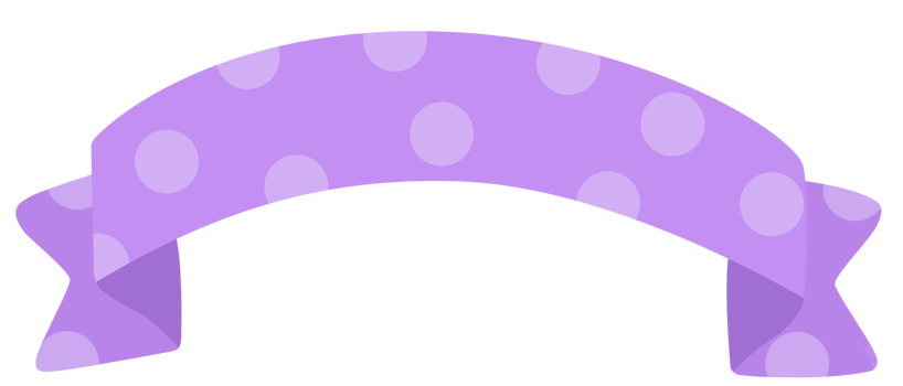 Ribbon banner. Cute pastel ribbon. png