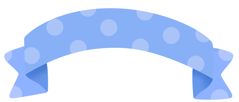 Ribbon banner. Cute pastel ribbon. png