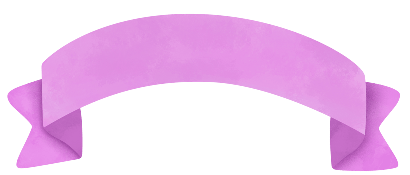 Ribbon banner. Cute pastel ribbon. png