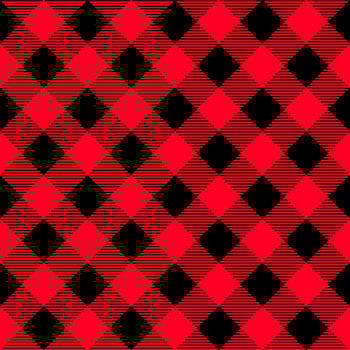 Seamless plaid fabric, red, black trim. For shirts, blankets, tablecloths, covers or other fashion items. Daily life and home textile printing vector