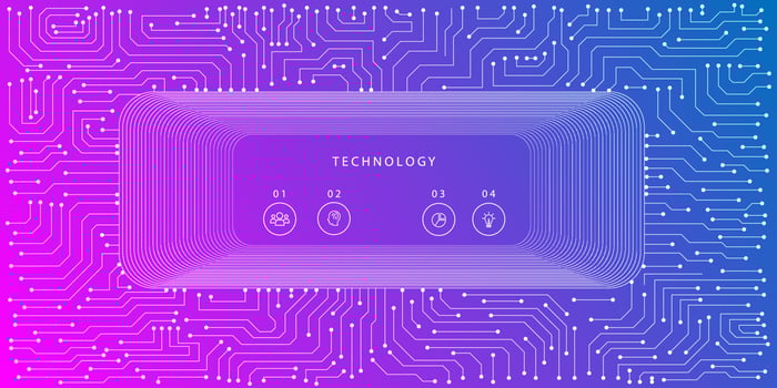 Computer chip Electronic circuit board vector for technology and finance concept and education for future