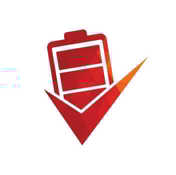 Battery check vector logo design template. Vector illustration of check list battery logo icon template.