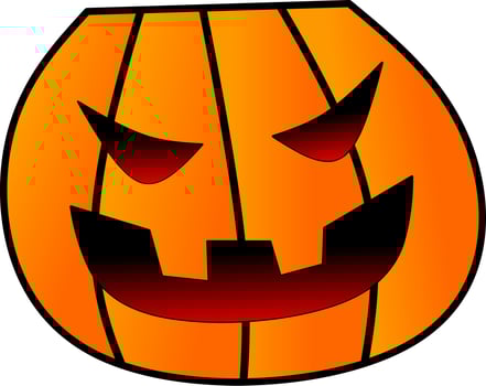 Pumpkin Halloween for logo, icon, symbol, halloween, design or trick or treat vector