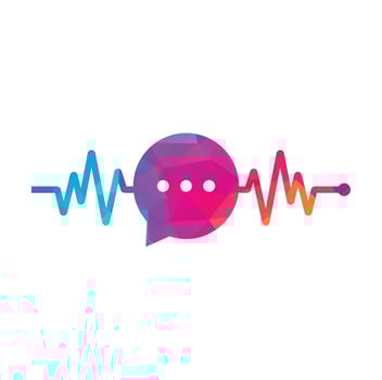 Health Consult logo designs concept. Medical logo and Heartbeat Waves in Chat Icon Logo Template. vector