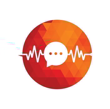 Health Consult logo designs concept. Medical logo and Heartbeat Waves in Chat Icon Logo Template. vector