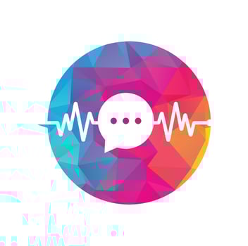 Health Consult logo designs concept. Medical logo and Heartbeat Waves in Chat Icon Logo Template. vector