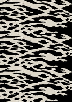 Tiger skin pattern vector illustration