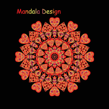 This is Mandala Design Vector