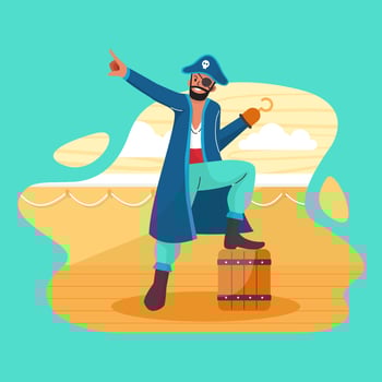The Happy Pirate vector