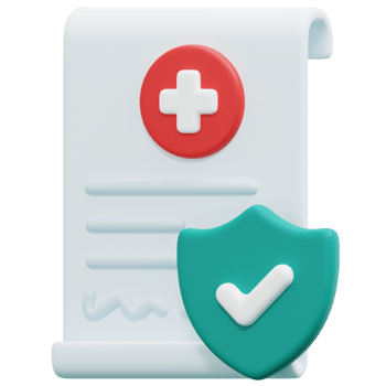 contract 3d render icon illustration png
