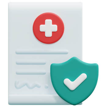 contract 3d render icon illustration png
