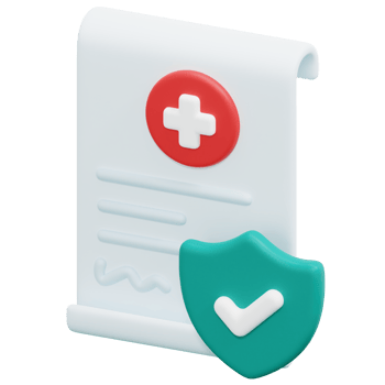 contract 3d render icon illustration png