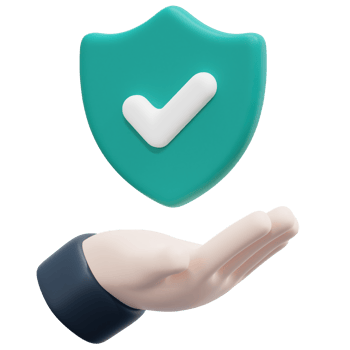 hand 3d render icon illustration png