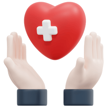 health 3d render icon illustration png