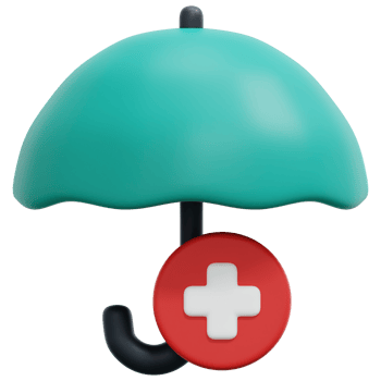 health insurance 3d render icon illustration png