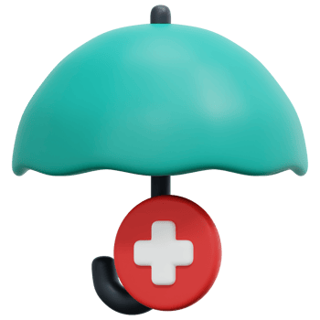 health insurance 3d render icon illustration png