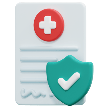 insurance 3d render icon illustration png