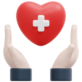 health 3d render icon illustration png