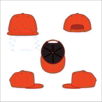 Snap back Cap vector mockup