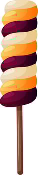 Candy striped for Halloween isolated 2 vector