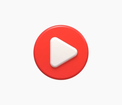 3d Realistic Play button vector illustration.