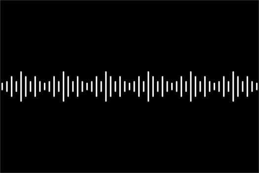 Sound Wave Music Volume Icon Symbol for Logo, Apps, Pictogram, Website or Graphic Design Element. Vector Illustration