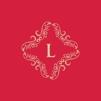Letter L Luxury Ornament Monogram Logo vector