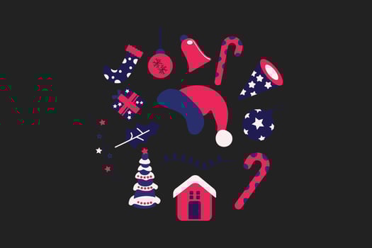 Christmas elements design vector