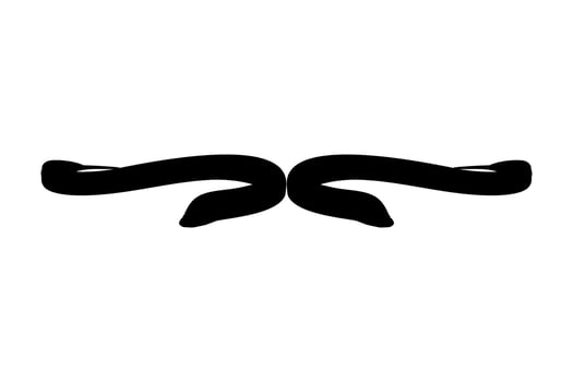 Eel Silhouette for Logo, Pictogram, Website, Apps and or Graphic Design Element. Vector Illustration