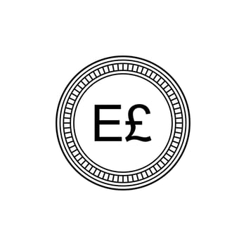 Arabic Egypt Currency Icon Symbol, Egyptian Pound, EGP. Vector Illustration