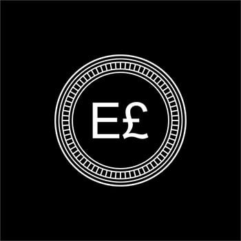 Arabic Egypt Currency Icon Symbol, Egyptian Pound, EGP. Vector Illustration