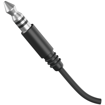 Audio Plug 3D Render Icon png