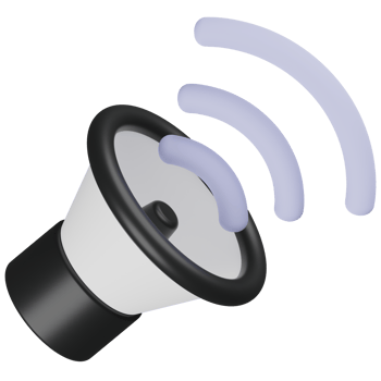Sound 3D Render Icon png