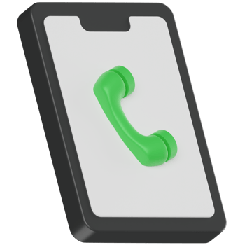 Mobile Call 3D Render Icon png