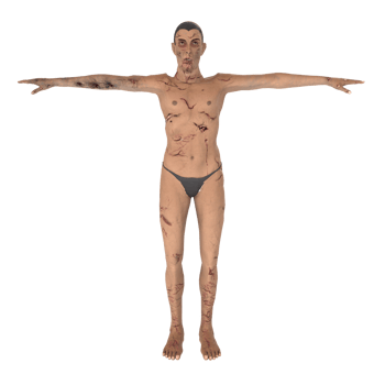Zombie biter 3d modelling png