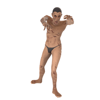 Zombie biter 3d modelling png