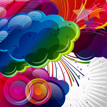 Abstract background with colorful elements.Vector illustration. vector