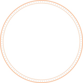 Circular Border Frames Isolated on White Background.  Trendy design element for border frame, logo, blackout tattoo, symbol, web, prints, posters, template, pattern and abstract background vector