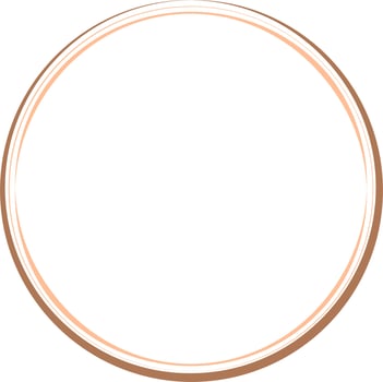 Circular Border Frames Isolated on White Background.  Trendy design element for border frame, logo, blackout tattoo, symbol, web, prints, posters, template, pattern and abstract background vector