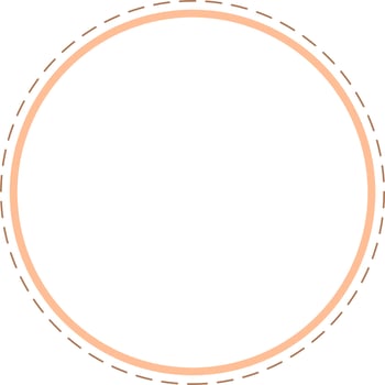 Circular Border Frames Isolated on White Background.  Trendy design element for border frame, logo, blackout tattoo, symbol, web, prints, posters, template, pattern and abstract background vector