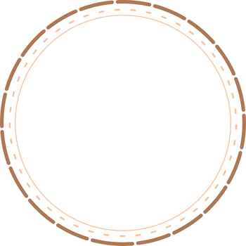 Circular Border Frames Isolated on White Background.  Trendy design element for border frame, logo, blackout tattoo, symbol, web, prints, posters, template, pattern and abstract background vector