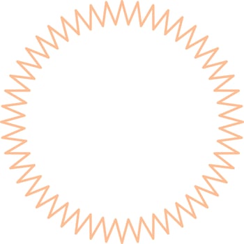 Circular Border Frames Isolated on White Background.  Trendy design element for border frame, logo, blackout tattoo, symbol, web, prints, posters, template, pattern and abstract background vector