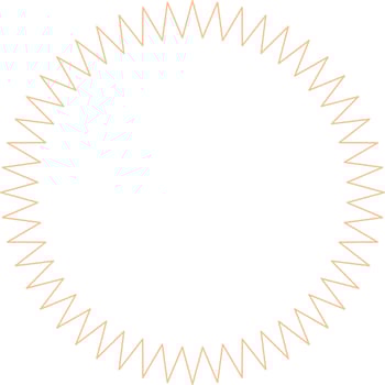 Circular Border Frames Isolated on White Background.  Trendy design element for border frame, logo, blackout tattoo, symbol, web, prints, posters, template, pattern and abstract background vector